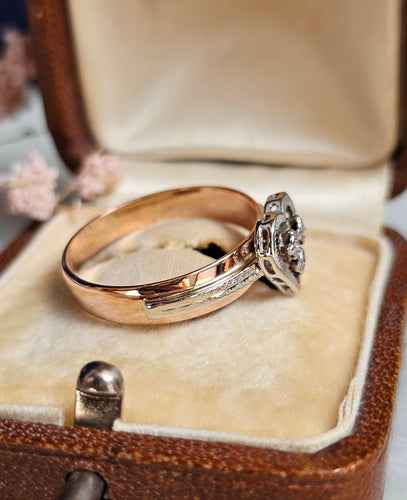 Bague 58.5 Bague Diamants Or rose 58 Facettes 473