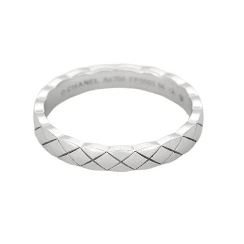 Bague 56 CHANEL - Bague Coco Crush mini modèle en or gris 58 Facettes 58FC17-2