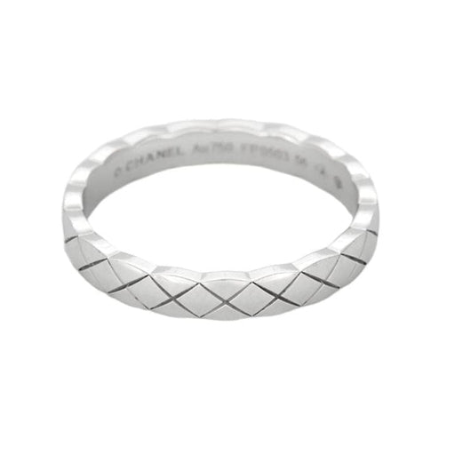 Bague 56 CHANEL - Bague Coco Crush mini modèle en or gris 58 Facettes 58FC17-2