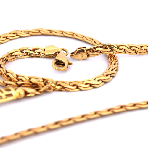 Collier Collier en or jaune - aigue-marine et diamants 58 Facettes