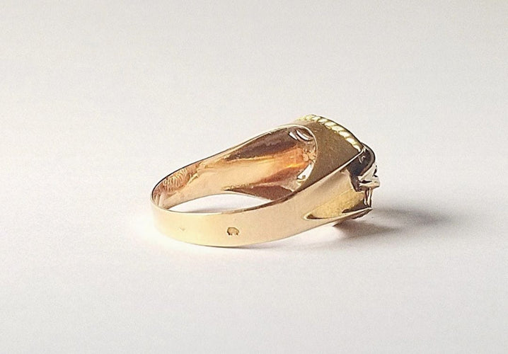 55 Bague or jaune diamants 58 Facettes