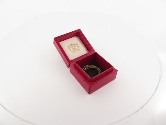 Bague 53 vintage bague CARTIER trinity sept anneaux semainier en 3 ors 18k t53 58 Facettes 267458