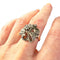Bague 55 Bague Art Déco d'époque 1920-1925 en or et argent avec diamants 58 Facettes Q74B (922)