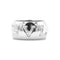 Anello Bulgari Monologo in Oro Bianco con diamanti 58 Facettes 8947