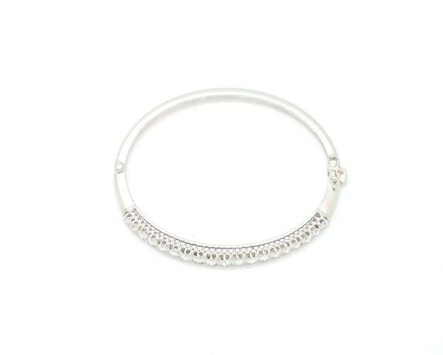 Bracelet Bracelet rigide en or blanc serti de diamants 58 Facettes 8267