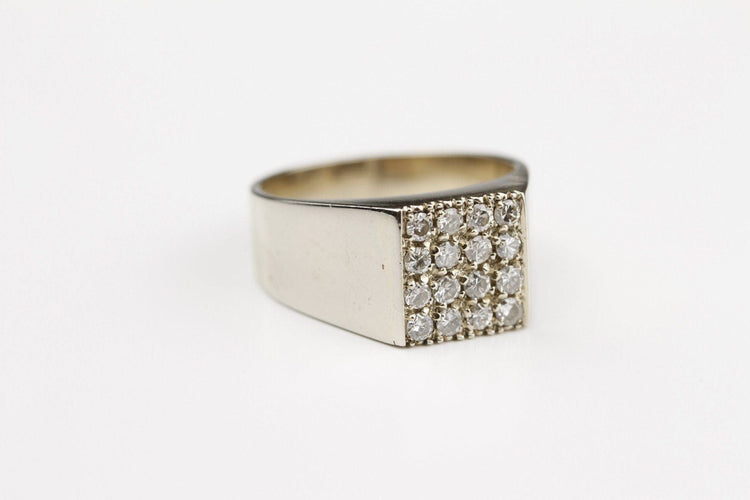 Bague 55 Bague Chevalière diamants 58 Facettes