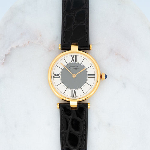 Montre CARTIER - Montre Must Vendôme - Grey White dial - LM 58 Facettes