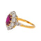 Bague 51 Bague Or jaune, Platine Rubis, Diamant 58 Facettes 4884241CN
