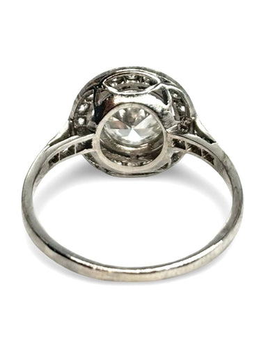 Bague 49 Bague platine et diamants 1,05 ct 58 Facettes 1340