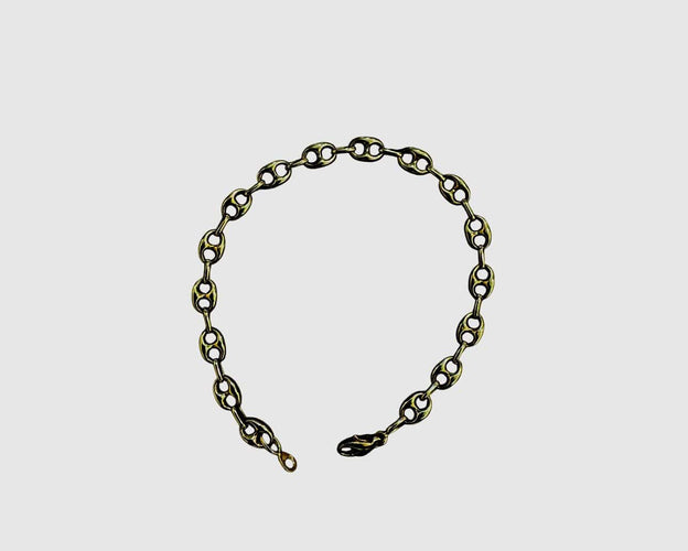 Bracelet Bracelet or jaune grains de café 58 Facettes