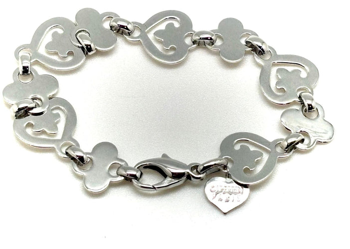 Bracelet OJ PERRIN - Bracelet coeur légende or blanc 58 Facettes M9280