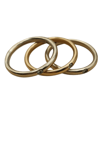 Bague 53.5 Pomellato - Bagues Lucciole en or blanc, jaune et rose et diamants 58 Facettes