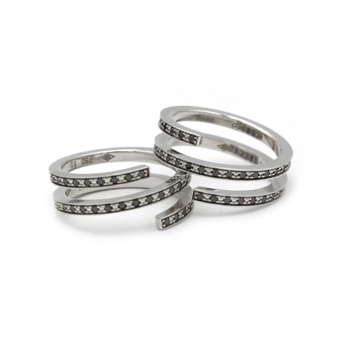 Bague 55 Bagues La Spirale - DINH VAN 58 Facettes 250020R-250021R