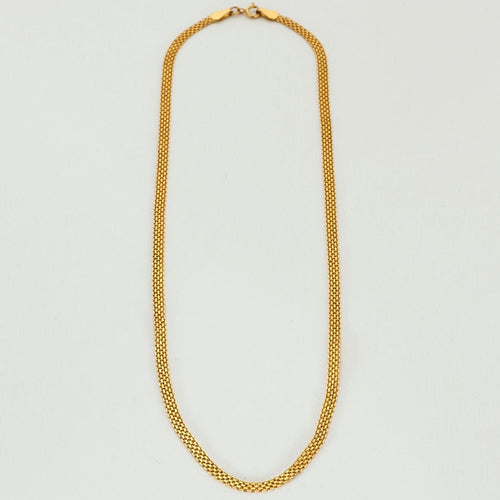 Collier Collier or jaune maille paillasson 58 Facettes LP484