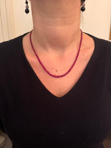 Collier collier en rubis 58 Facettes