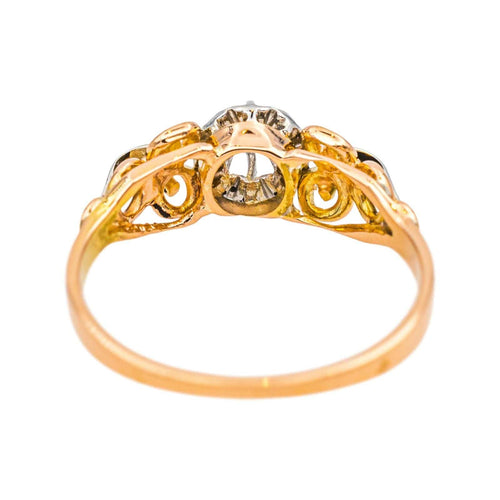 Bague 54 Bague  Solitaire  Or rose, Platine Diamant 58 Facettes 4830527CN