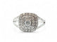Bague 56 Bague en diamants or blanc 18 carats 58 Facettes