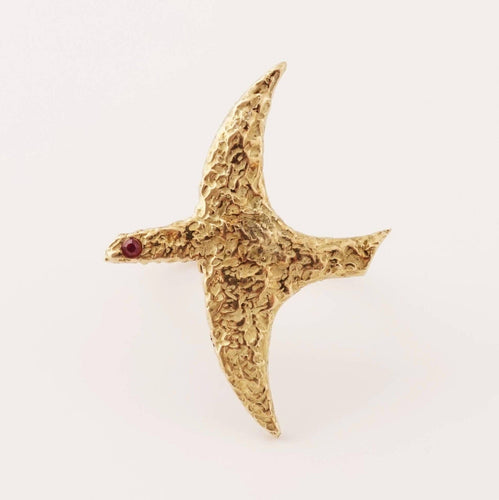 Bague 52 Bague « Léda » en or et rubis de Georges Braque, 1962 58 Facettes