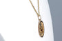 Collier Collier Pendentif Augis 18 carats Or jaune  + qu'hier - que demain  0.06ct Rubis 58 Facettes CLAUGIS-107