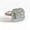 Bague 56 bague en or blanc 18ct sertie d'un pavage de diamants 58 Facettes 4925 A