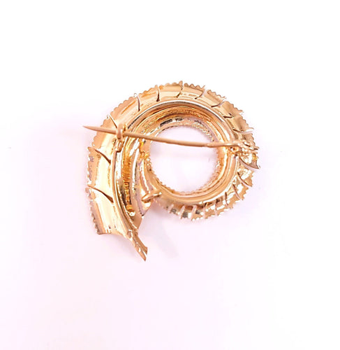 Broche Broche plume en or jaune 58 Facettes RA-633/5