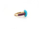 Bague 47 bague POMELLATO capri turquoise & rubis t47 en or rose 18k boite 58 Facettes 265806