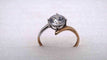 Bague 56 Bague solitaire or et Oxyde de Zirconium 58 Facettes 13071