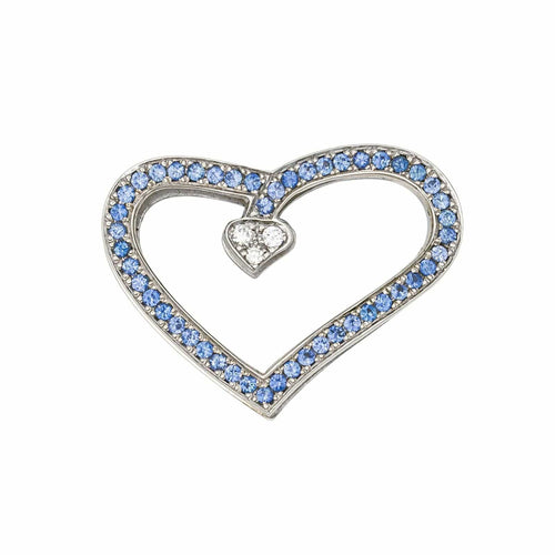 Pendentif Van der Bauwede Pendentif  Argent Diamant, Saphir 58 Facettes 577673GD