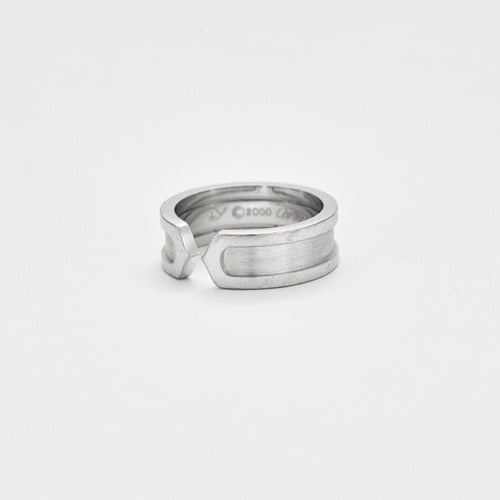Bague CARTIER - Bague ouverte C de Cartier or gris 58 Facettes
