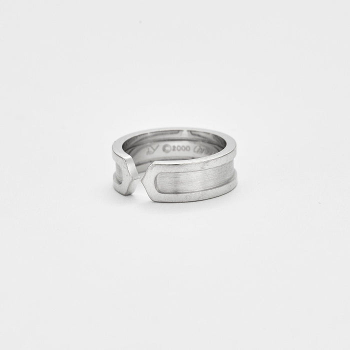 Bague CARTIER - Bague ouverte C de Cartier or gris 58 Facettes