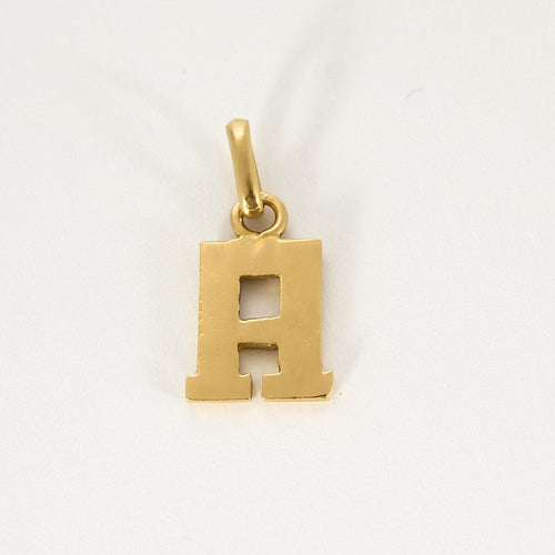 Pendentif Pendentif en or jaune en forme de lettre de A 58 Facettes CHOL08682