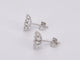 Boucles d'oreilles Boucles d'oreilles en or blanc avec diamants naturels 58 Facettes 2220