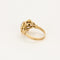 Bague 53 Bague en or jaune 18K et de platine 58 Facettes CLA0593