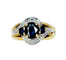 Bague 54 Bague jonc en or jaune en saphirs et diamants 58 Facettes AB575