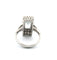 Bague 56 Bague en or blanc 18 carats avec aigue-marine et diamants 58 Facettes