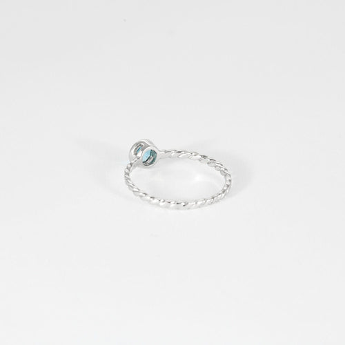 Bague Bague Topaze Bleue 58 Facettes