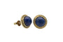 Boucles d'oreilles Boucles d'oreilles vintage en or avec lapis-lazuli 58 Facettes 11399