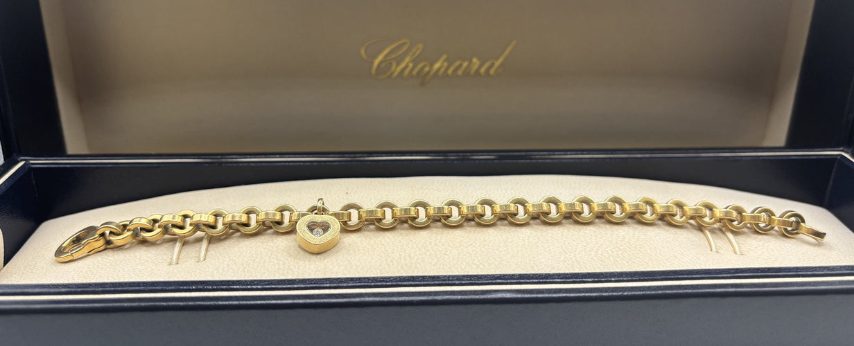 Bracelet CHOPARD - Bracelet or jaune Happy Diamond coeur 58 Facettes