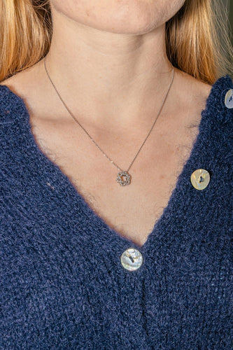 Collier Collier Pendentif Or blanc Diamant 58 Facettes 4520965RV