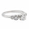 Bague 55 Bague Solitaire Or blanc Diamant 58 Facettes 1137222CN