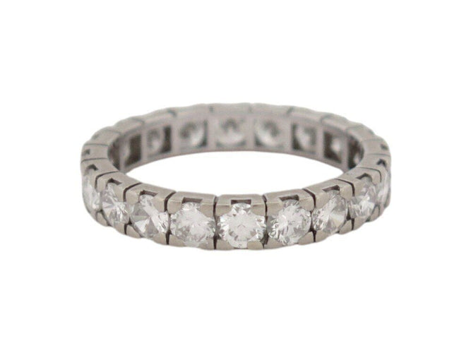 Bague 50 bague alliance americaine 20 diamants 2ct or blanc 18k 2.1gr t50 58 Facettes 268367