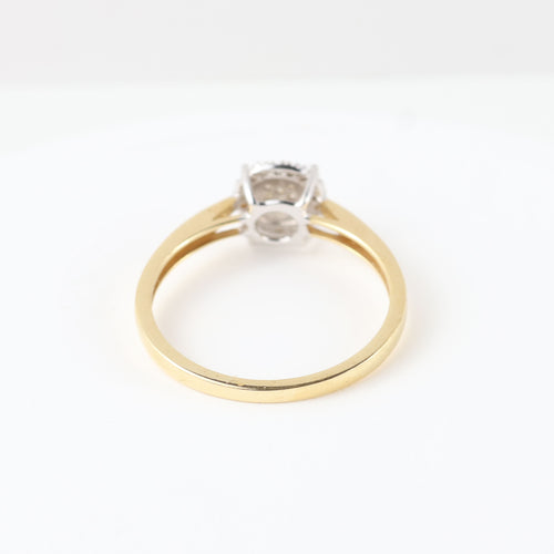 Ring - Two-tone in 18k yellow and white gold and diamonds 0.25 ct 