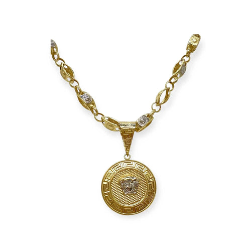 Collier Collier médusa or jaune et or blanc 58 Facettes 330071295