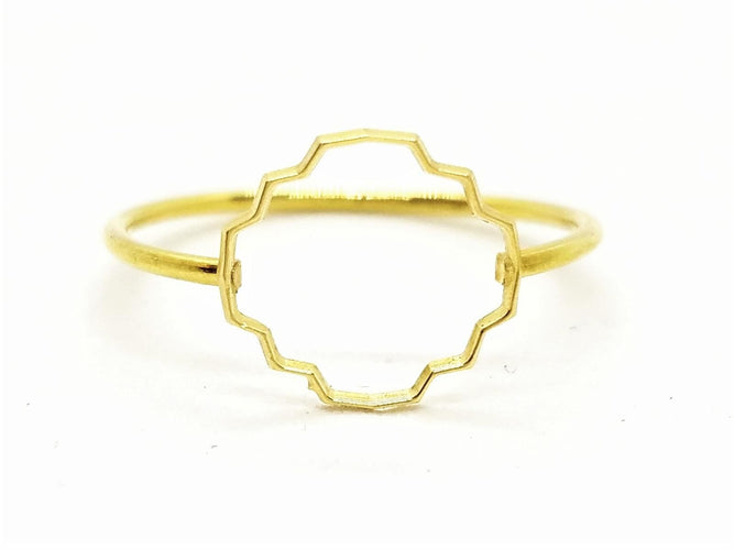 Bague 53 Bague Transparence Or jaune 58 Facettes 578910RV