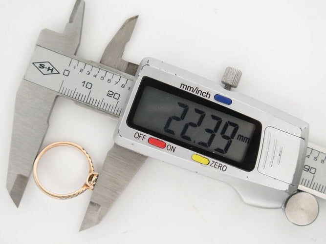 Bague 55 bague juliette juju j0303p 6mm en or rose 18k & diamants 0.45ct 58 Facettes 267117