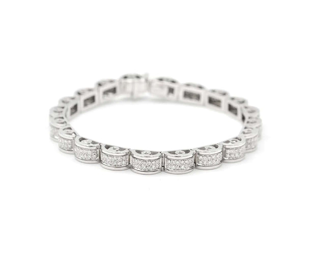 Bracelet Bracelet de tennis en or blanc 2,80 ct 58 Facettes 14288
