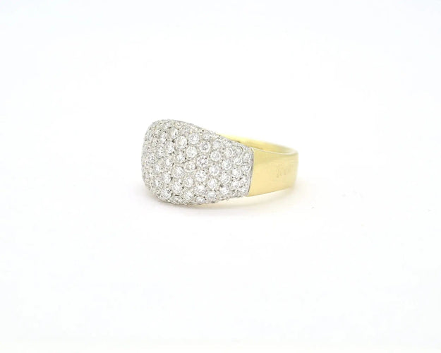 Bague Bague Damiani en or jaune et blanc avec diamants 58 Facettes 12981