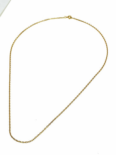 Collier Chaine Maille Forçat 50cm 58 Facettes