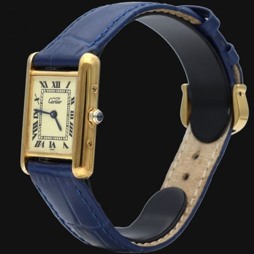 Montre Cartier Montre Tank Vermeil Must De Cartier Vermeil 58 Facettes MT43337