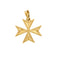 Pendentif Pendentif or jaune, croix de malte 58 Facettes CHOL08683